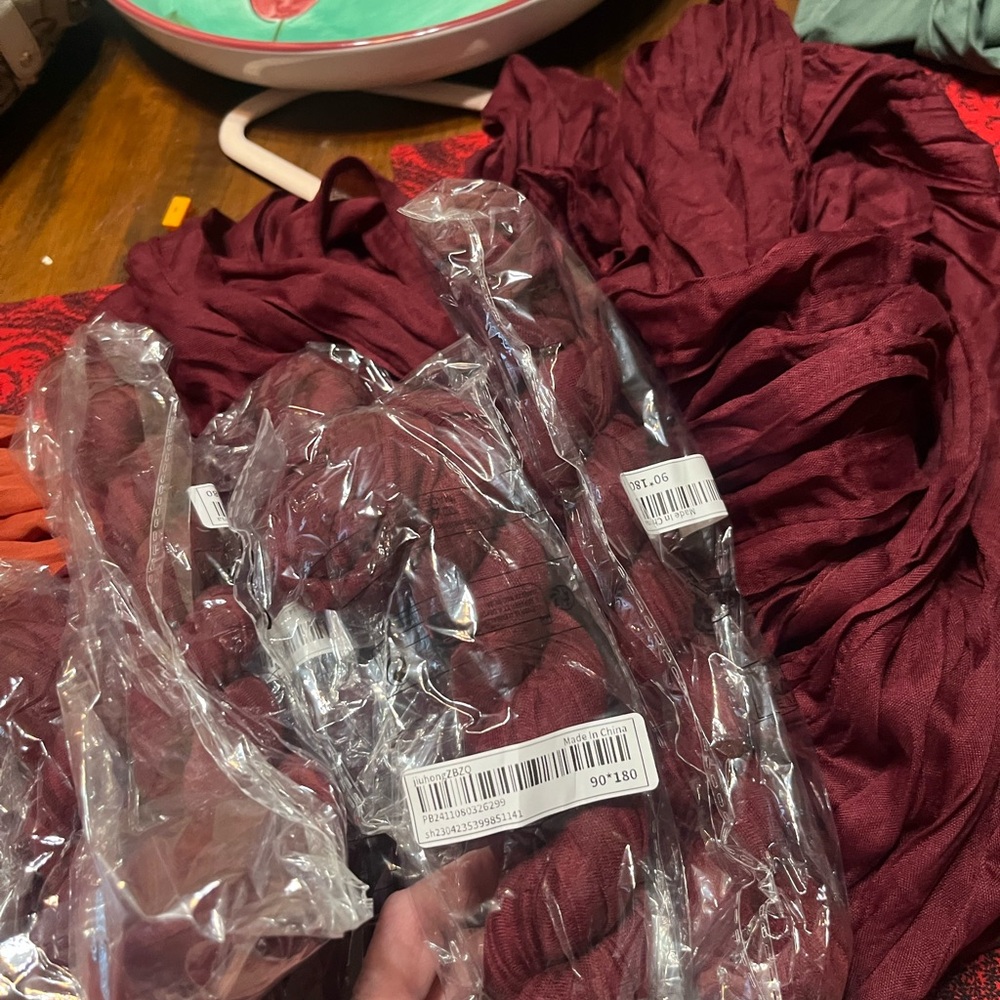 Burgundy Fabric Bundle